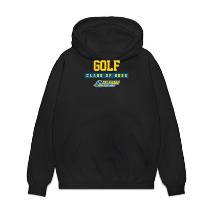 Delaware - NCAA Men's Golf : Jeffrey Homer - Graduation Premium Hooded Sweatshirt-0