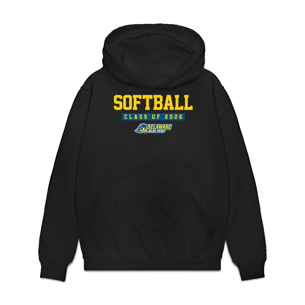 Delaware - NCAA Softball : Allie Nankivell - Graduation Premium Hooded Sweatshirt-0