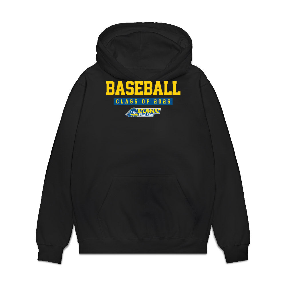 Delaware - NCAA Baseball : Dylan Bryan - Graduation Premium Hooded Sweatshirt-0