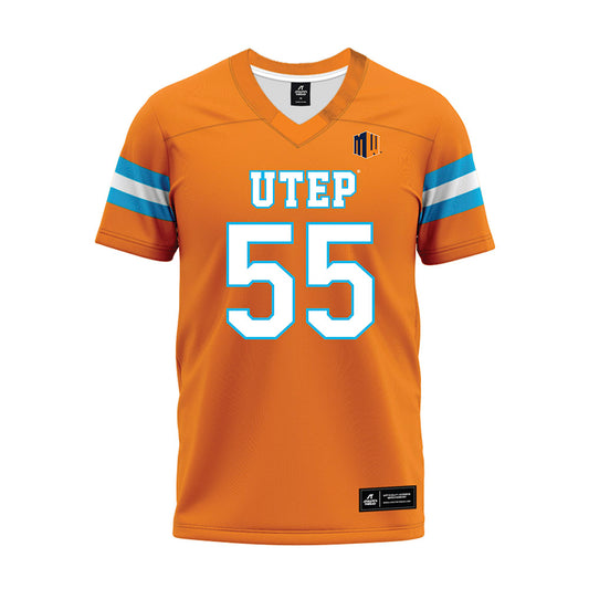 UTEP - NCAA Football : Omoruyi Aliu-Otokiti - Orange Premium Football Jersey-0