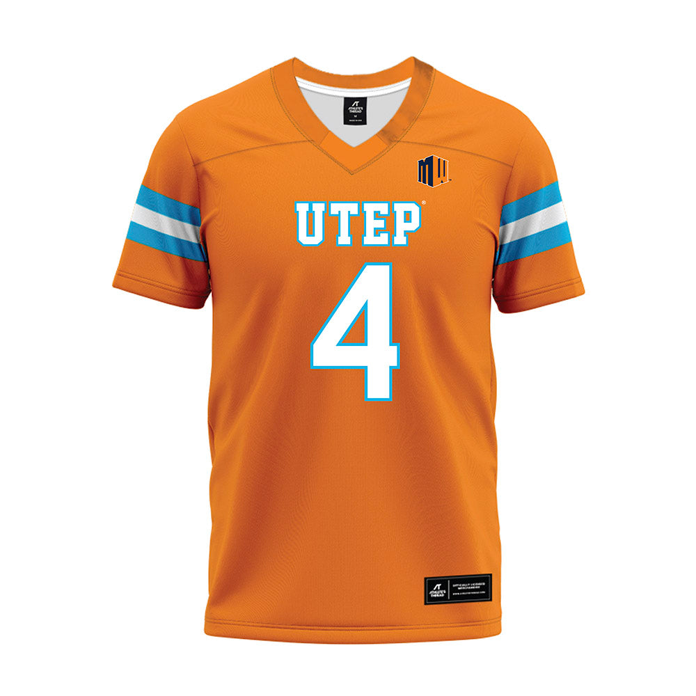 UTEP - NCAA Football : Garrett Hawkins - Orange Premium Football Jersey-0