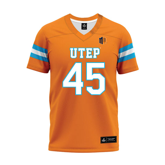 UTEP - NCAA Football : Justin Lee - Orange Premium Football Jersey-0