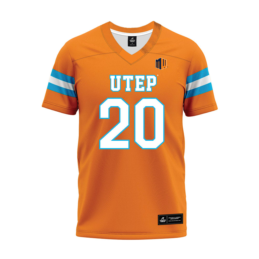 UTEP - NCAA Football : Grant Stewart - Orange Premium Football Jersey-0