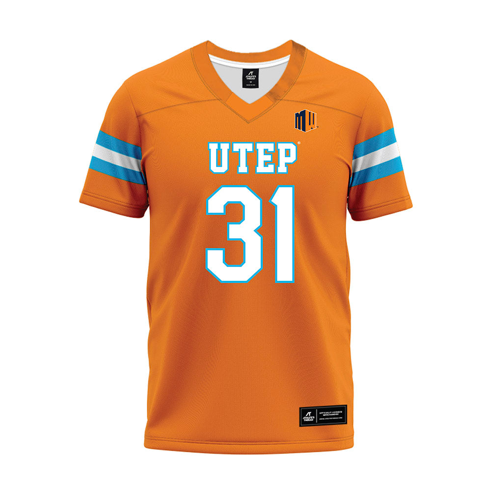 UTEP - NCAA Football : Joshua Shaw - Orange Premium Football Jersey-0