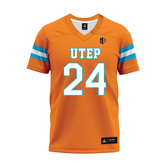UTEP - NCAA Football : CJ Simon - Orange Premium Football Jersey-0