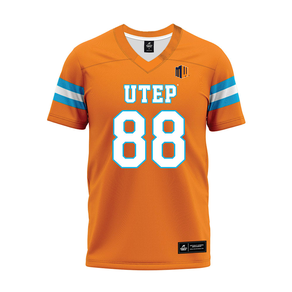 UTEP - NCAA Football : Benedict Okwura - Orange Premium Football Jersey-0