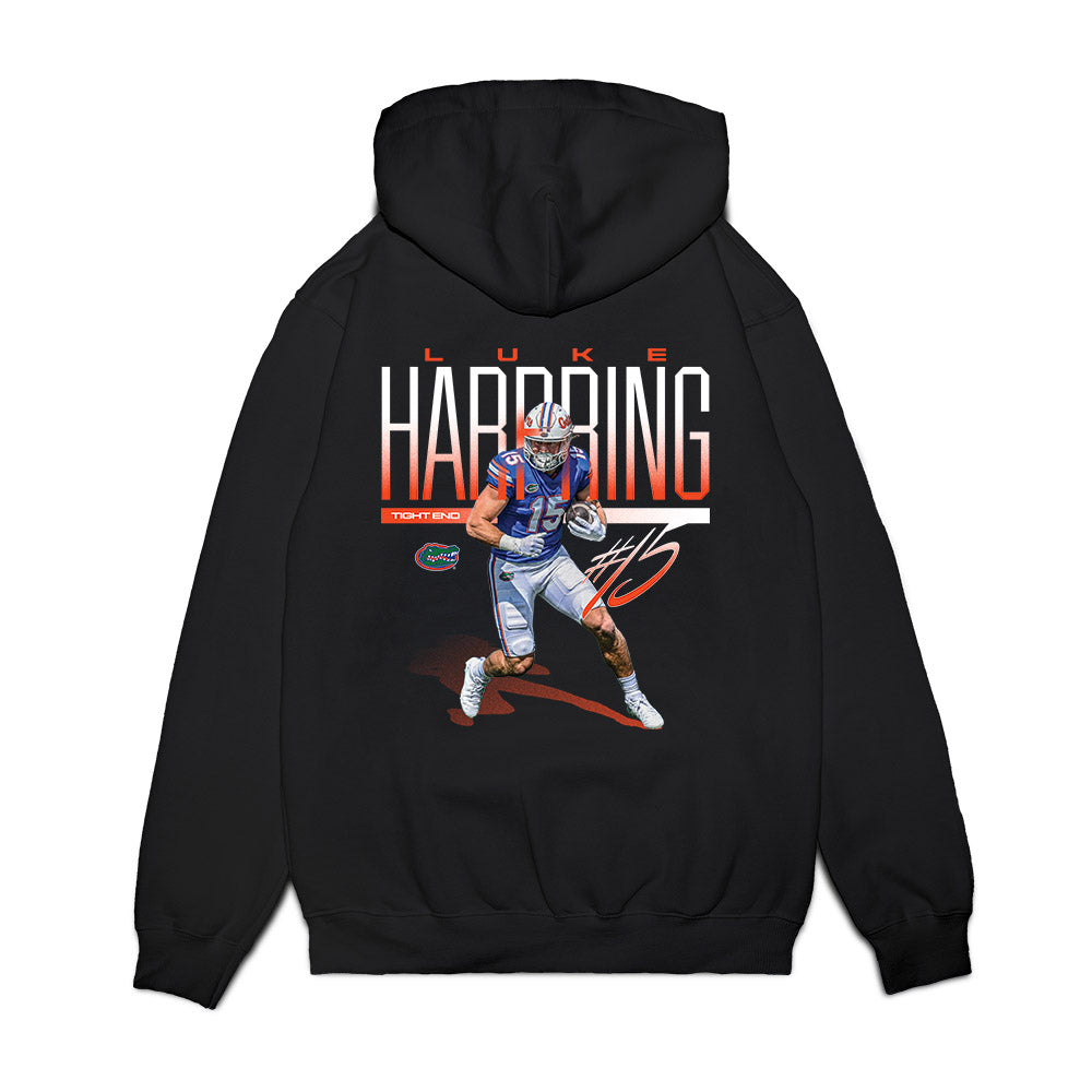 Florida - NCAA Football : Luke Harpring - Collage Premium Hooded Sweatshirt-1