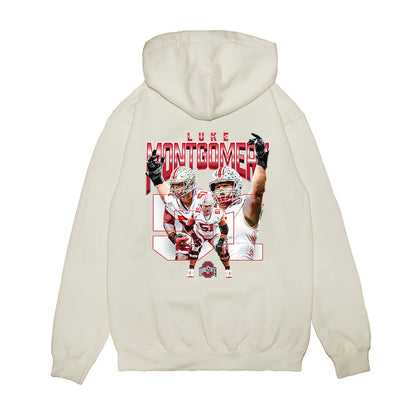 Ohio State - NCAA Football : Luke Montgomery - Collage Premium Hooded Sweatshirt-1