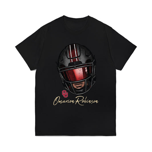 Oklahoma - NCAA Football : Omarion Robinson - Graphic Comfort Colors T-Shirt-0