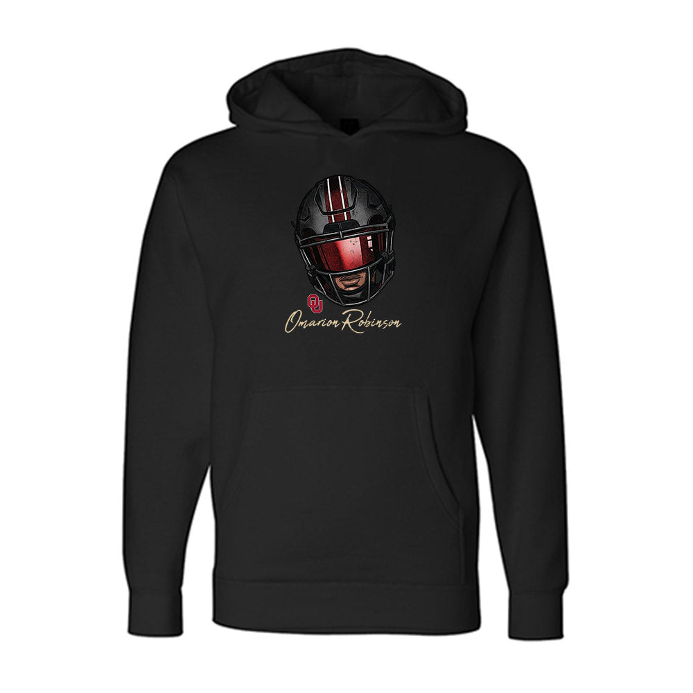 Oklahoma - NCAA Football : Omarion Robinson - Graphic Hooded Pullover Sweatshirt-0