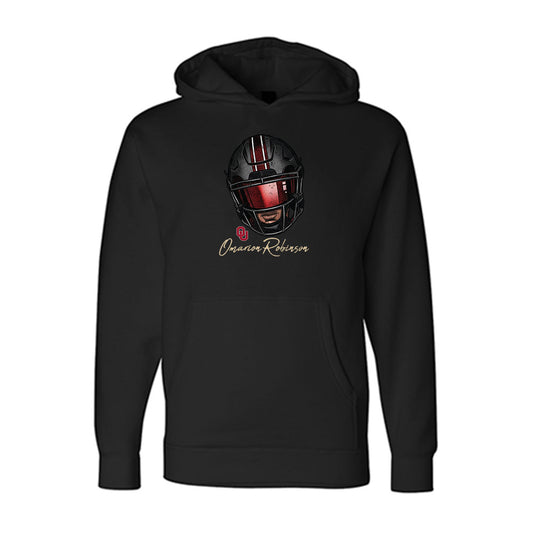 Oklahoma - NCAA Football : Omarion Robinson - Graphic Hooded Pullover Sweatshirt-0