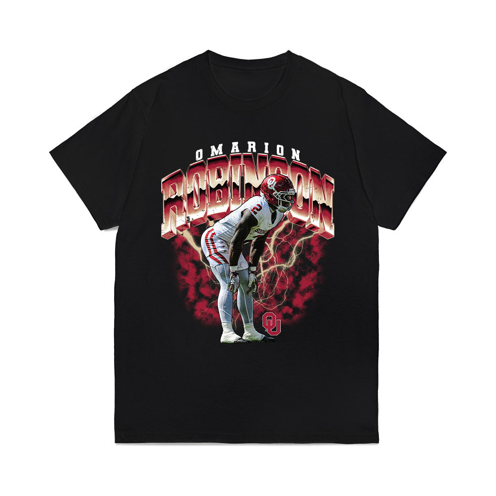 Oklahoma - NCAA Football : Omarion Robinson - Collage Comfort Colors T-Shirt-0
