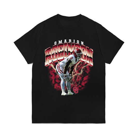 Oklahoma - NCAA Football : Omarion Robinson - Collage Comfort Colors T-Shirt-0