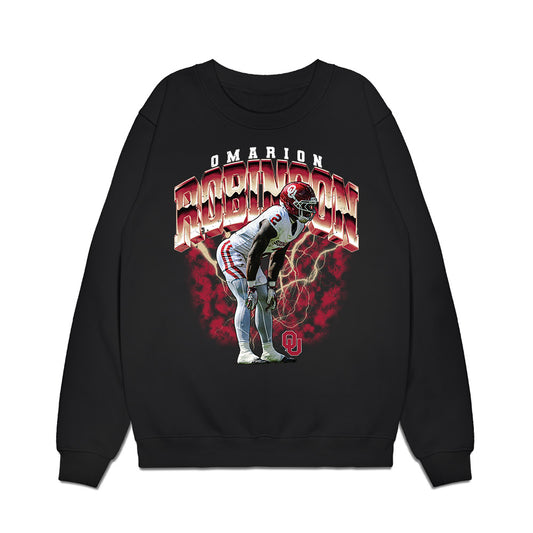 Oklahoma - NCAA Football : Omarion Robinson - Collage Premium Crewneck Sweatshirt-0