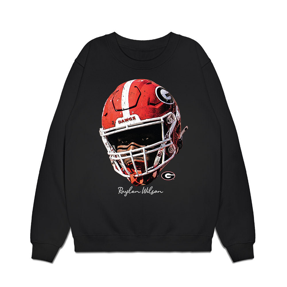Georgia - NCAA Football : Raylen Wilson - Game Face Premium Crewneck Sweatshirt-0