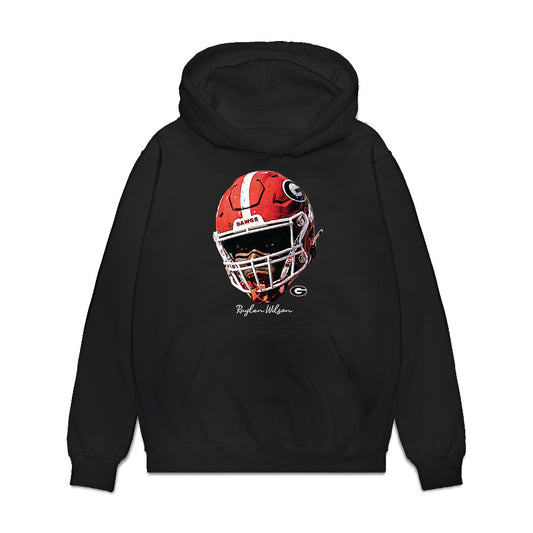 Georgia - NCAA Football : Raylen Wilson - Game Face Premium Hooded Sweatshirt-0