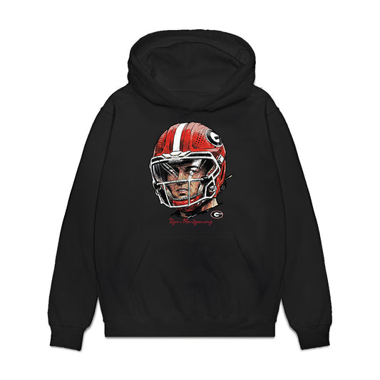Georgia - NCAA Football : Ryan Montgomery - Game Face Premium Hooded Sweatshirt-0