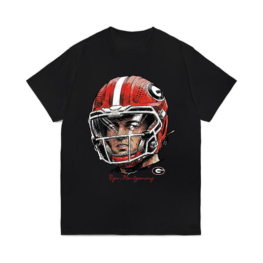 Georgia - NCAA Football : Ryan Montgomery - Game Face Comfort Colors T-Shirt-0