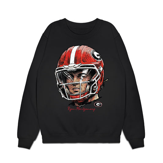 Georgia - NCAA Football : Ryan Montgomery - Game Face Premium Crewneck Sweatshirt-0