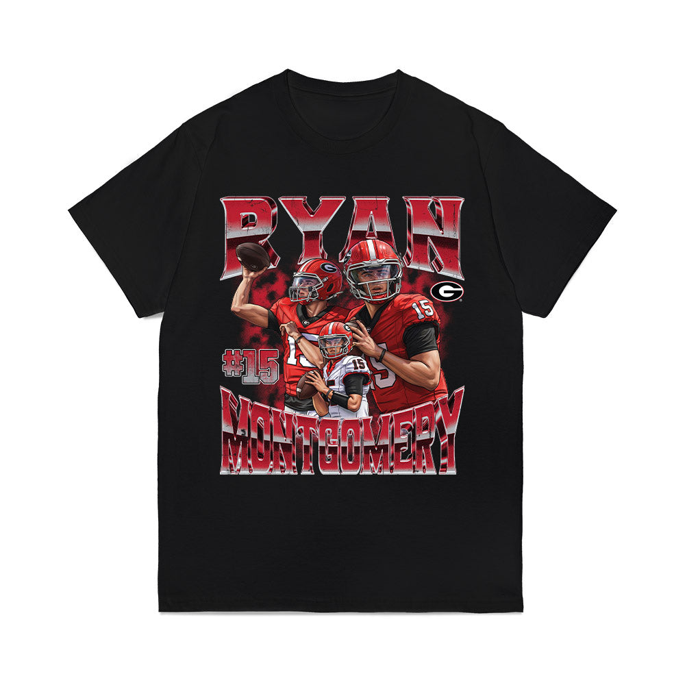 Georgia - NCAA Football : Ryan Montgomery - Collage Comfort Colors T-Shirt-0