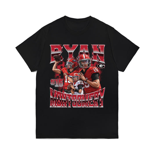 Georgia - NCAA Football : Ryan Montgomery - Collage Comfort Colors T-Shirt-0