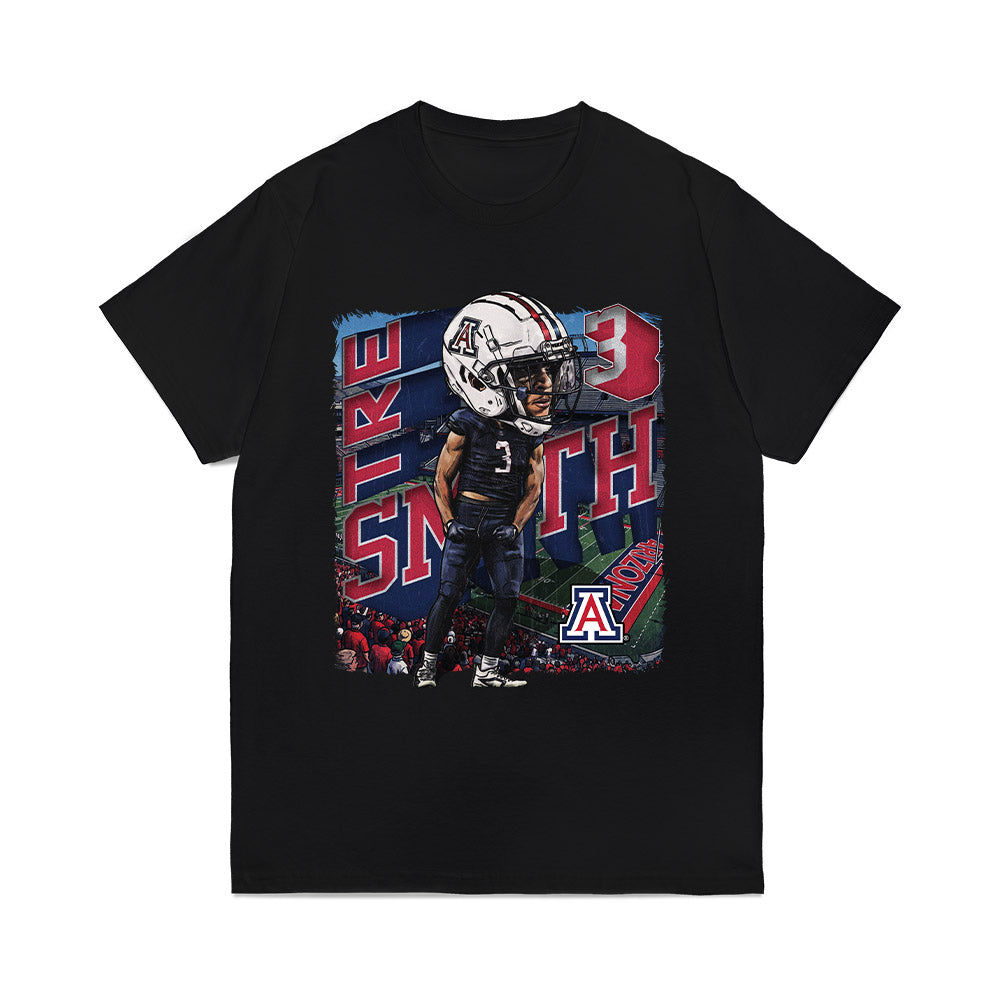 Arizona - NCAA Football : Tre Smith - Individual Caricature Comfort Colors T-Shirt-0