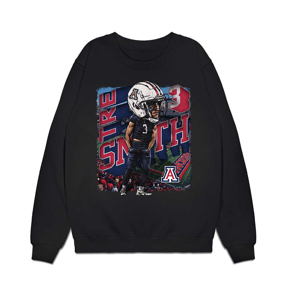 Arizona - NCAA Football : Tre Smith - Individual Caricature Premium Crewneck Sweatshirt-0