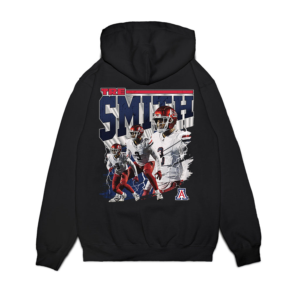 Arizona - NCAA Football : Tre Smith - Collage Premium Hooded Sweatshirt-1