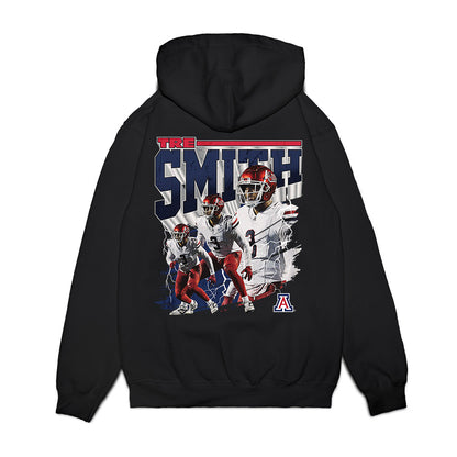 Arizona - NCAA Football : Tre Smith - Collage Premium Hooded Sweatshirt-1