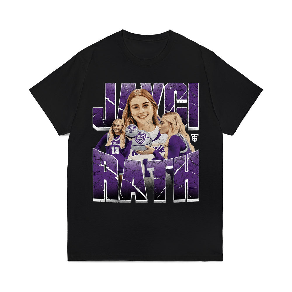 UST - NCAA Women's Basketball : Jayci Rath - Collage Comfort Colors T-Shirt-0