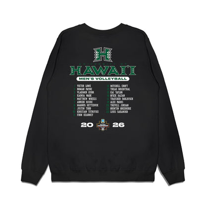 Hawaii - NCAA Mens Volleyball : 2026 National Champions Premium Crewneck Sweatshirt-1