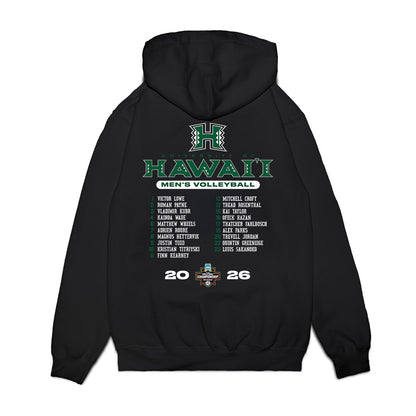 Hawaii - NCAA Mens Volleyball : 2026 National Champions Premium Hooded Sweatshirt-1