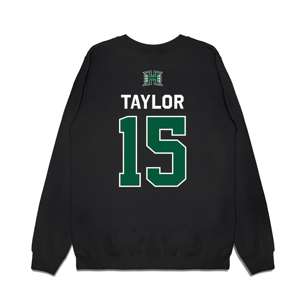 Hawaii - NCAA Men's Volleyball : Kai Taylor - 2026 National Champions Premium Crewneck Sweatshirt-1