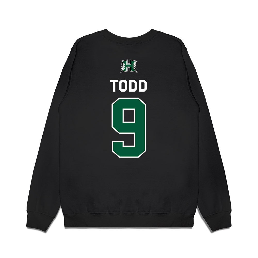 Hawaii - NCAA Men's Volleyball : Justin Todd - 2026 National Champions Premium Crewneck Sweatshirt-1