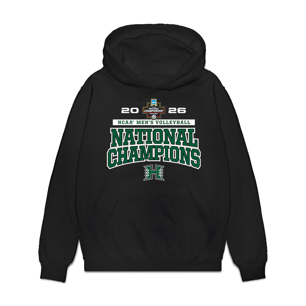 Hawaii - NCAA Men's Volleyball : Kai Taylor - 2026 National Champions Premium Hooded Sweatshirt-0
