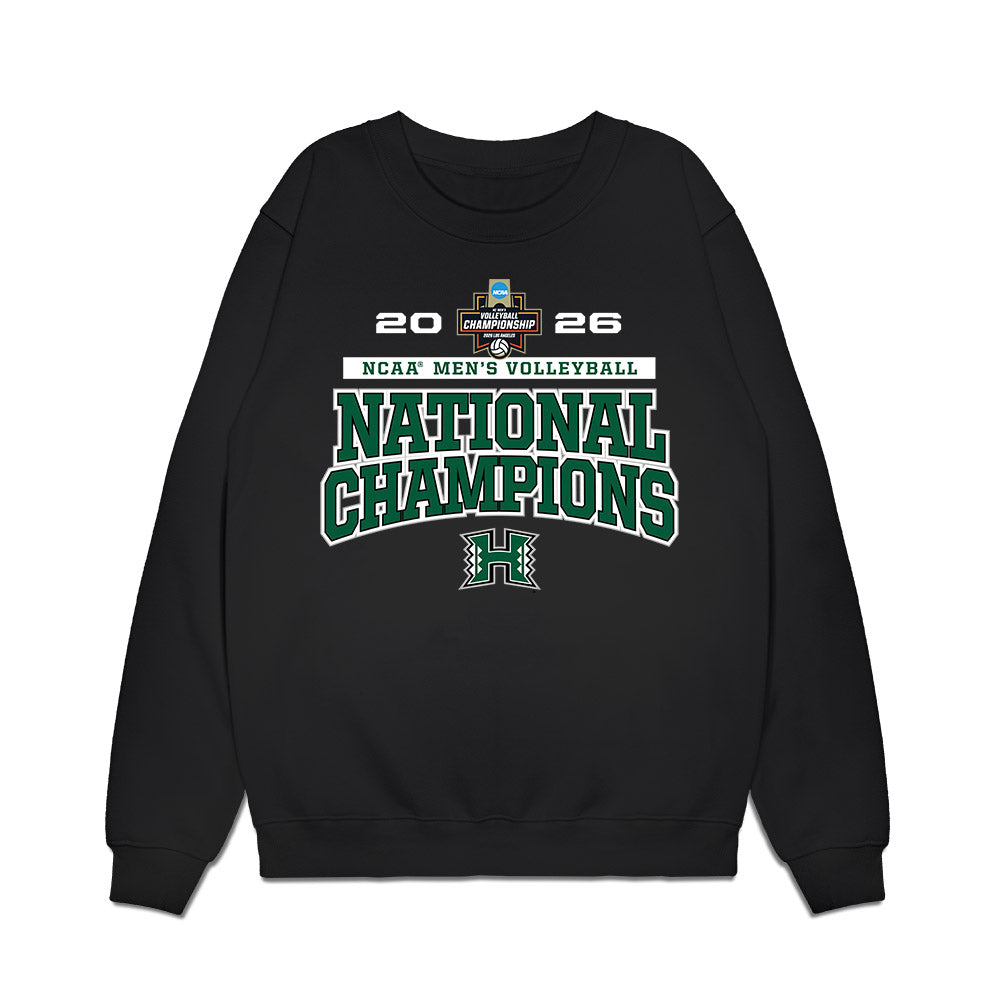 Hawaii - NCAA Men's Volleyball : Kai Taylor - 2026 National Champions Premium Crewneck Sweatshirt-0