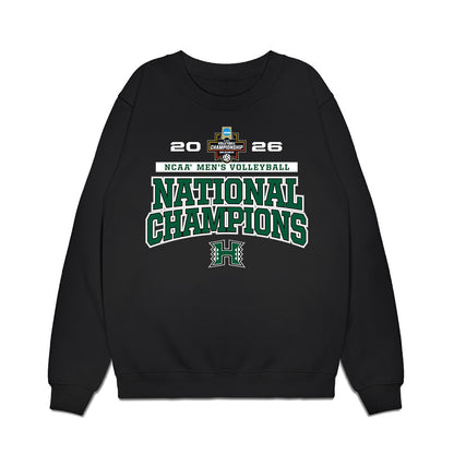 Hawaii - NCAA Men's Volleyball : Kai Taylor - 2026 National Champions Premium Crewneck Sweatshirt-0