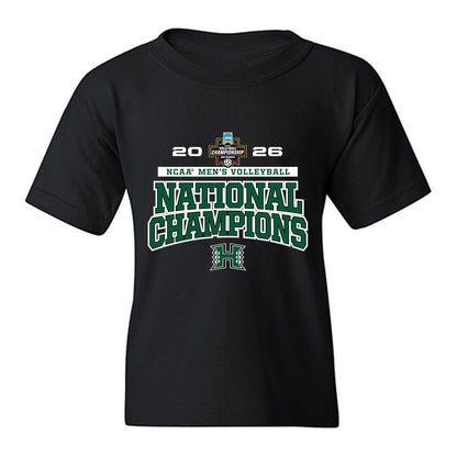 Hawaii - NCAA Men's Volleyball : Thatcher Fahlbusch - 2026 National Champions Youth T-Shirt-0