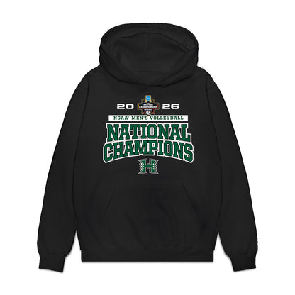 Hawaii - NCAA Men's Volleyball : Thatcher Fahlbusch - 2026 National Champions Premium Hooded Sweatshirt-0
