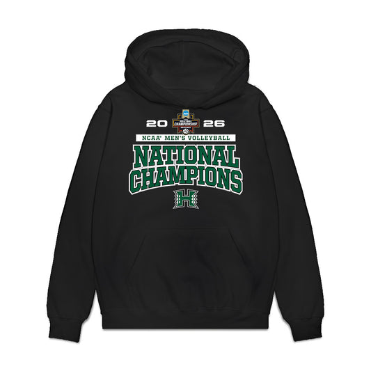 Hawaii - NCAA Men's Volleyball : Tread Rosenthal - 2026 National Champions Premium Hooded Sweatshirt-0