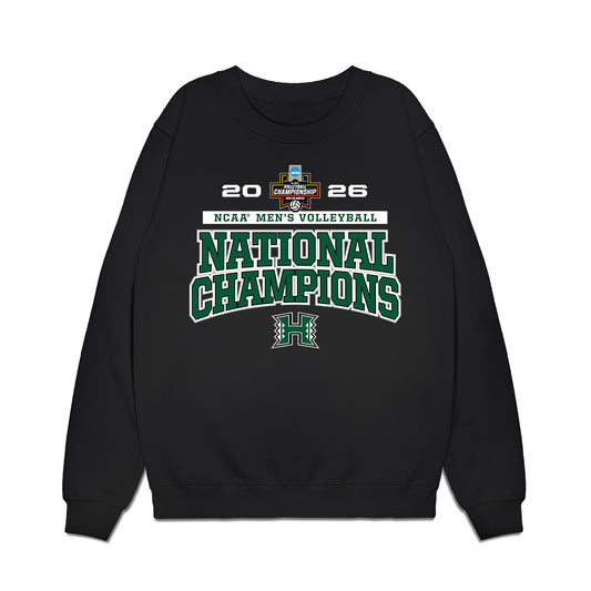 Hawaii - NCAA Men's Volleyball : Louis Sakanoko - 2026 National Champions Premium Crewneck Sweatshirt-0
