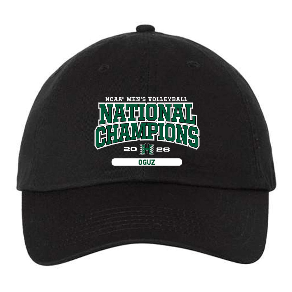 Hawaii - NCAA Men's Volleyball : Oguzhan Oguz - 2026 National Champions Dad Hat-0