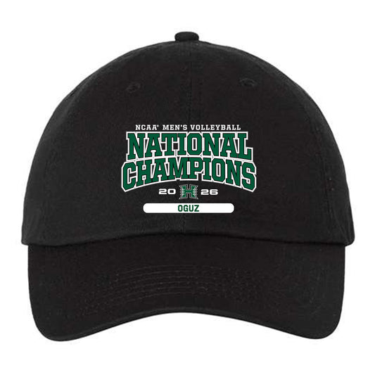 Hawaii - NCAA Men's Volleyball : Oguzhan Oguz - 2026 National Champions Dad Hat-0