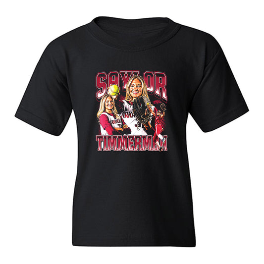 Arkansas - NCAA Softball : Saylor Timmerman - Collage Youth T-Shirt-0