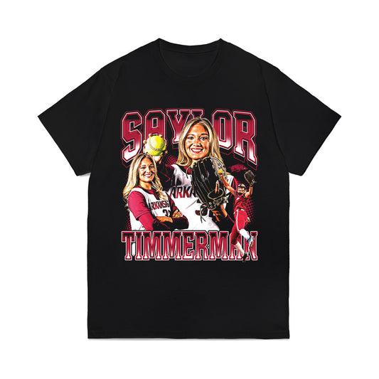 Arkansas - NCAA Softball : Saylor Timmerman - Collage Comfort Colors T-Shirt-0
