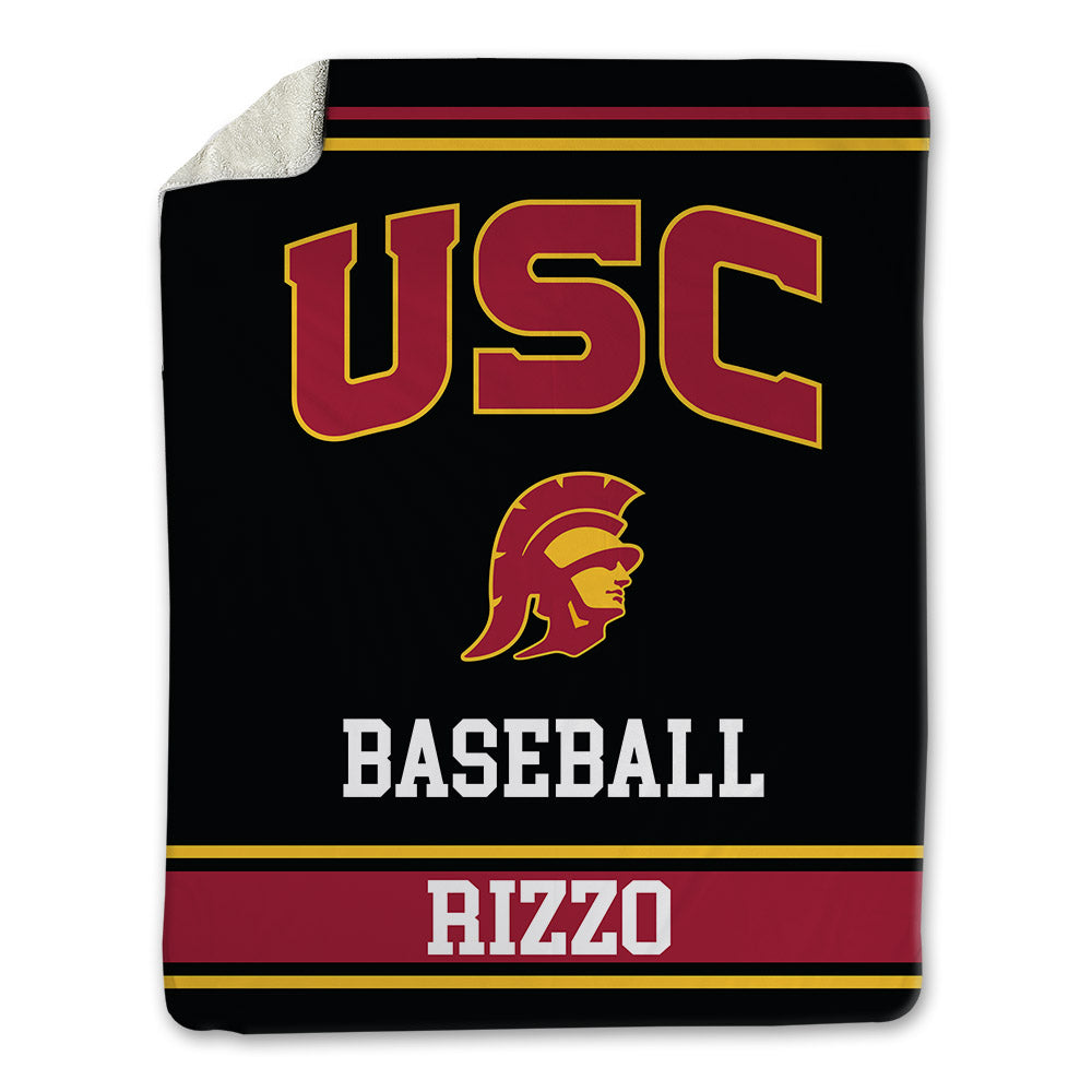 USC - NCAA Baseball : Garren Rizzo - Blanket-0