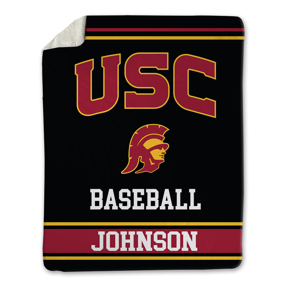 USC - NCAA Baseball : Andrew Johnson - Blanket-0