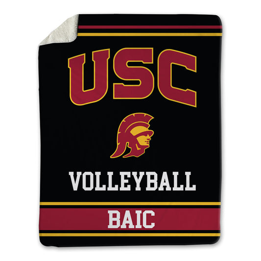 USC - NCAA Women's Volleyball : Elena Baic - Blanket-0