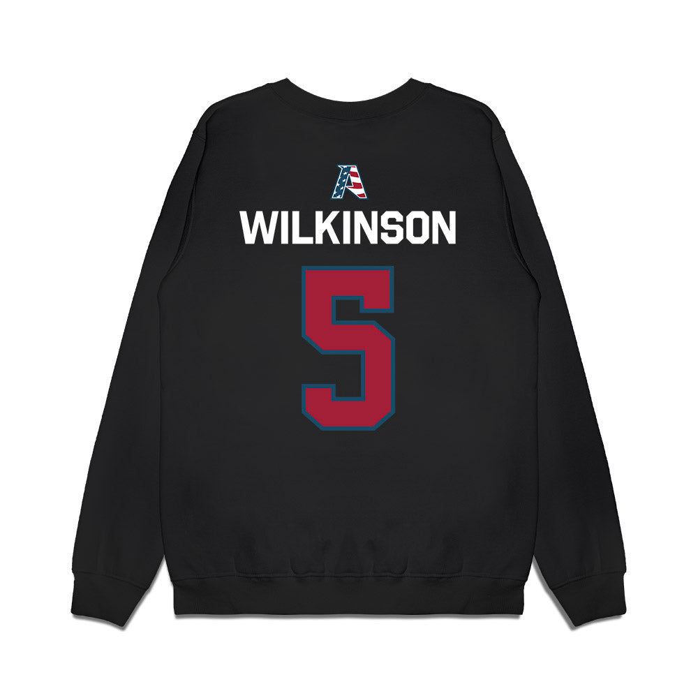 Arkansas - NCAA Men's Basketball : Jeremiah Wilkinson - Patriotic Collection Premium Crewneck Sweatshirt-1
