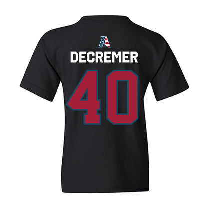 Arkansas - NCAA Baseball : James DeCremer - Patriotic Collection Youth T-Shirt-1